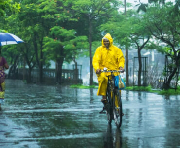 Radfahren im Regen