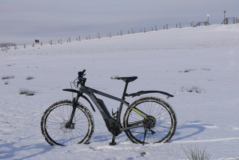 e-bike im Winter draußen stehen lassen